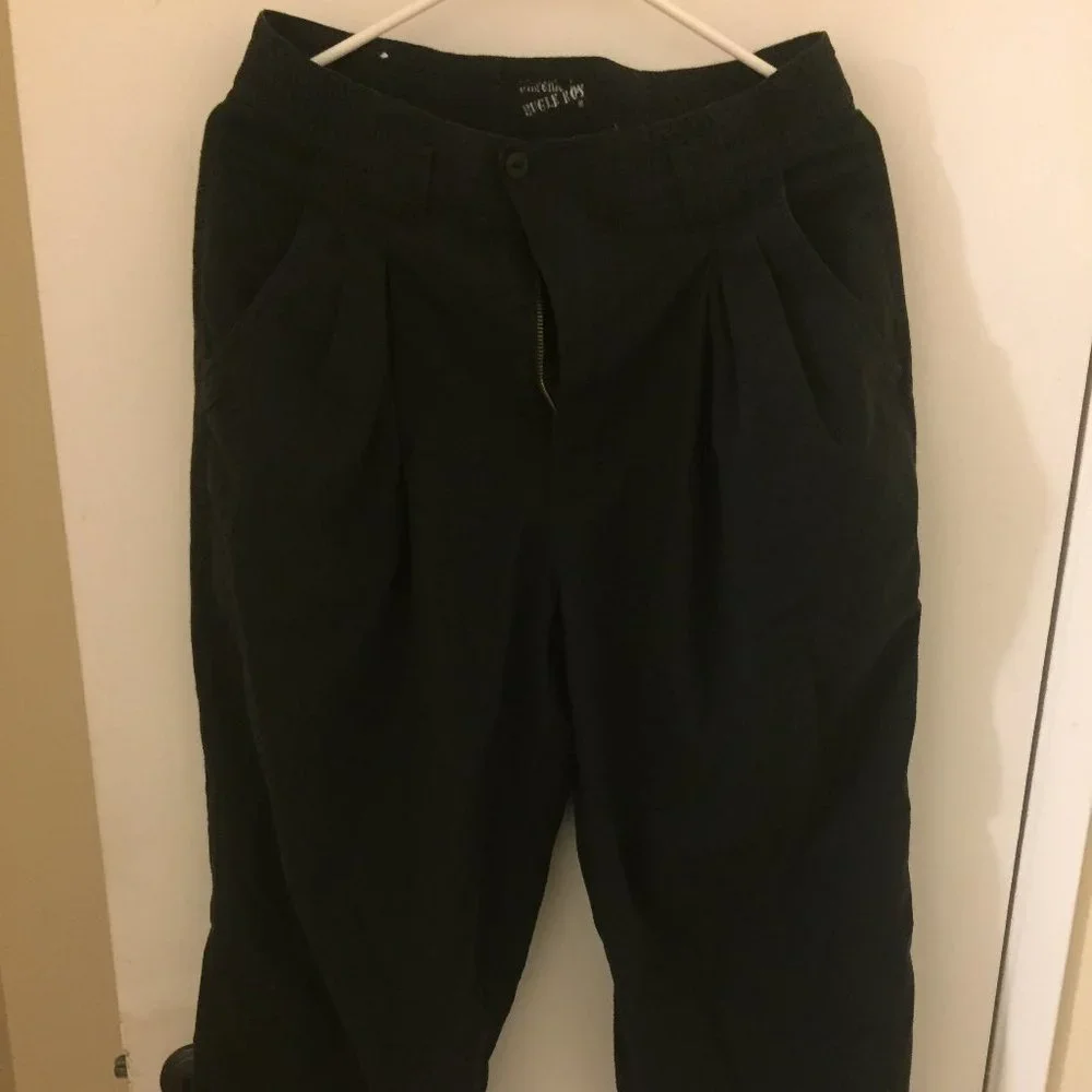 Preowned Vintage Classic Bugle Boy Men's Black Pants Size 29 x 33 - Picture 1 of 6